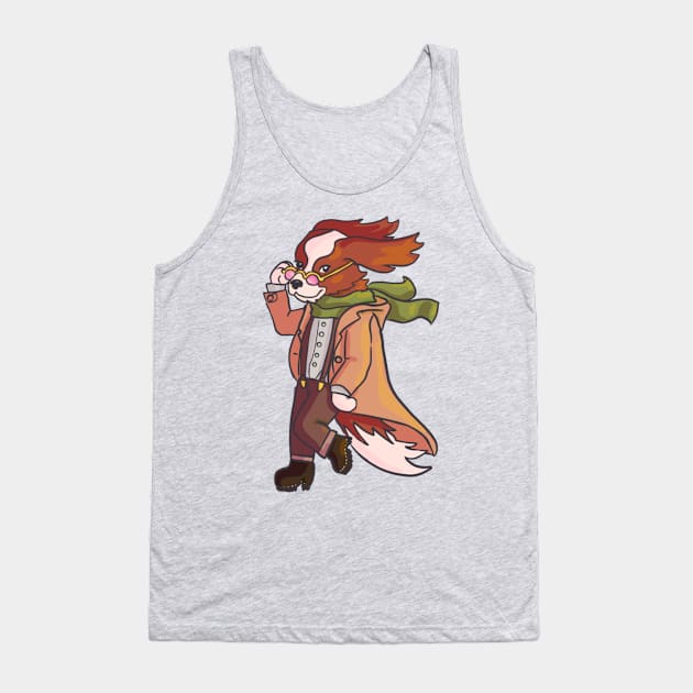 Hipster Spaniel Tank Top by Artbysusant 